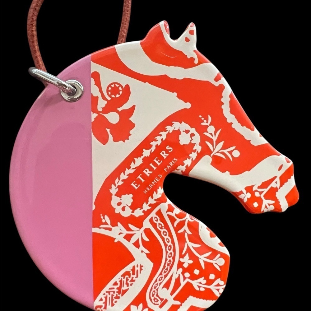 Hermès Tatersale Les Coupes Tattoo Etriers Horse Head Pendant necklace